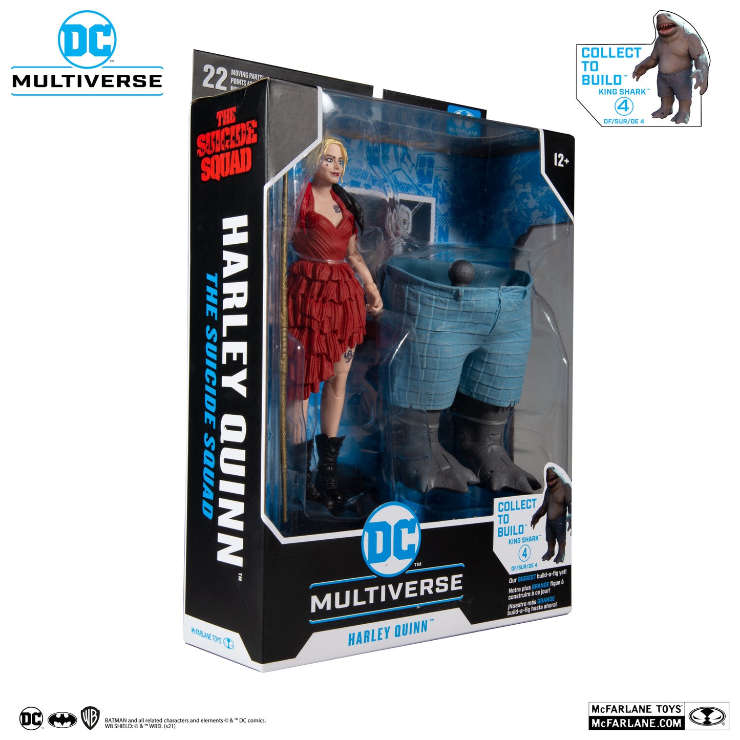 McFarlane Toys DC Multiverse The Suicide Squad (Collect to Build: King Shark) [Set of 4]