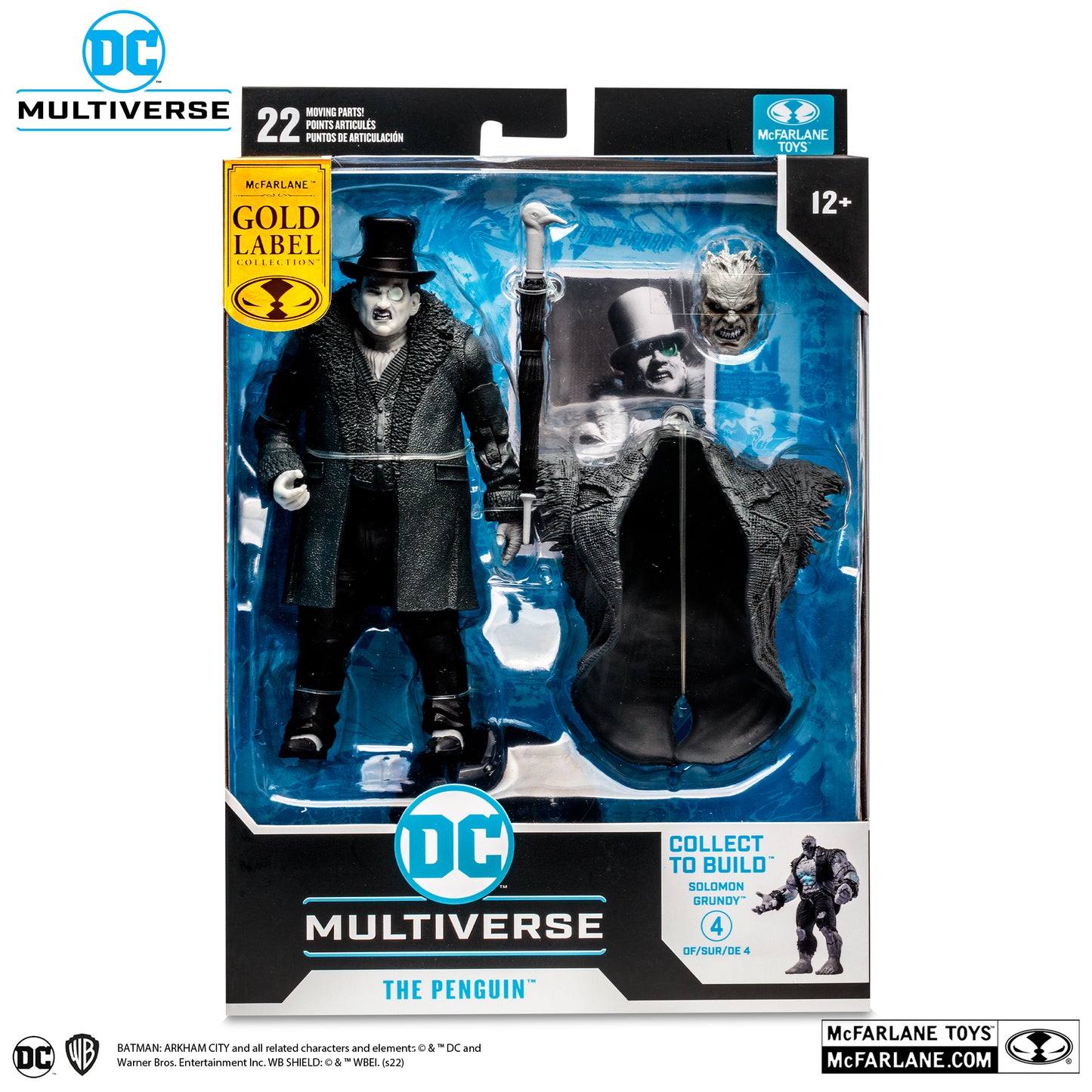 [BUNDLE] McFarlane Toys DC Multiverse Batman Arkham City Set B&W (Solomon Grundy) [Gold Label]