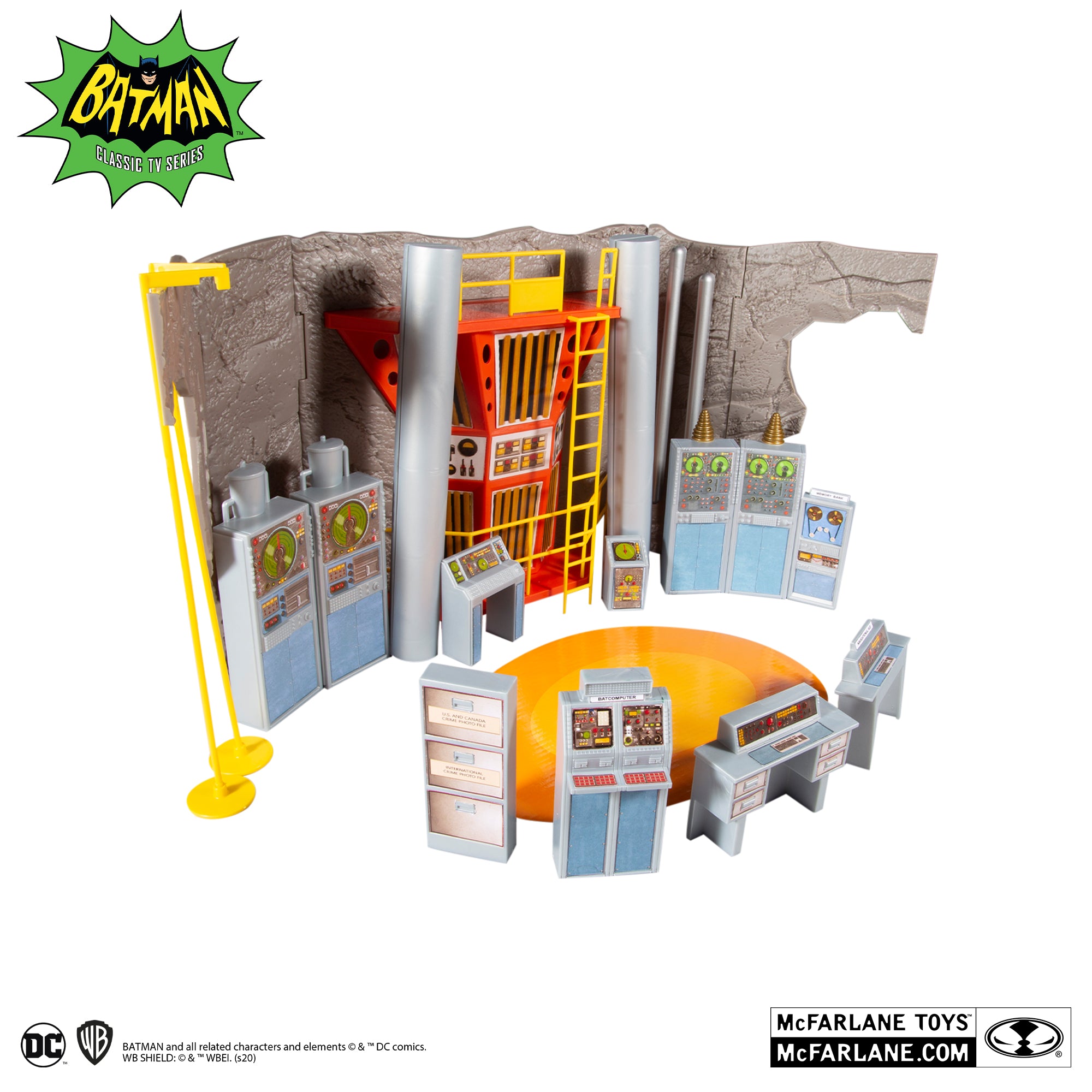 Batman classic tv series batcave sales retro playset