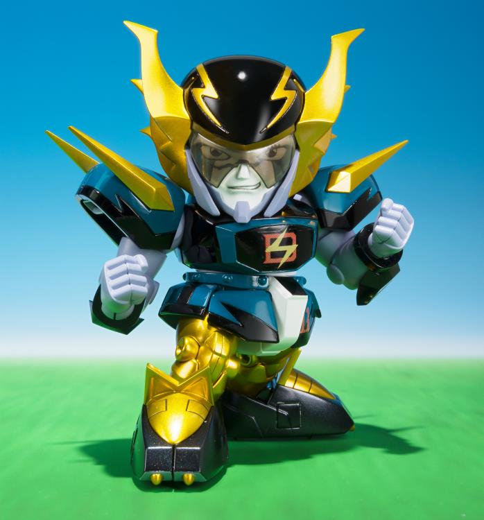 Bandai Chogokin Iron Leaguer Mach Windy Silver Castle and Gold Foot Dark Prince