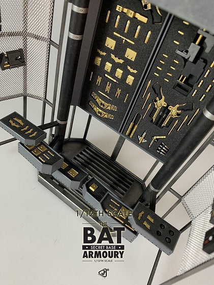 [BUNDLE] 2GoodCo 1/12 The Bat Secret Base Armoury + McFarlane Toys DC Multiverse Flashpoint Batman Thomas Wayne Unmasked