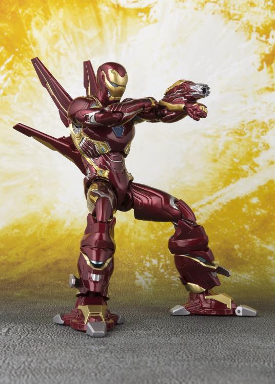 SH Figuarts Marvel Avengers Infinity War Iron Man Mark 50 with Nano Weapon Set