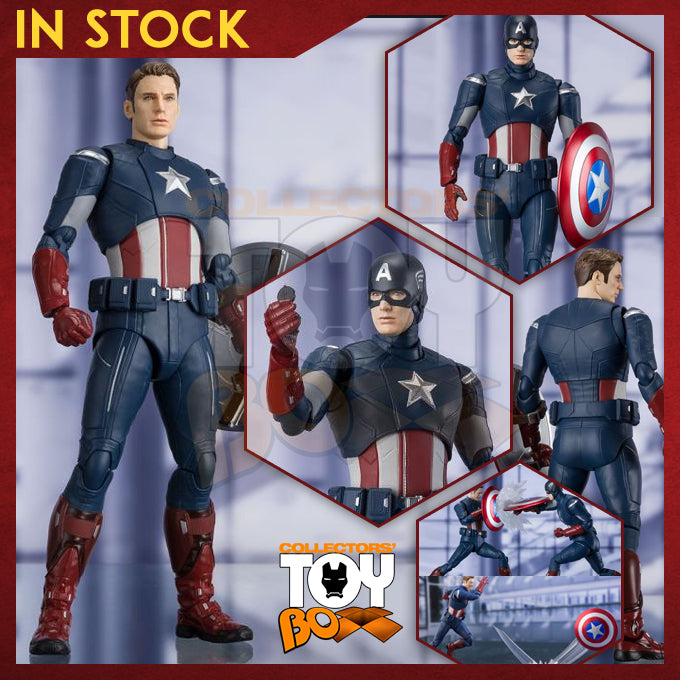 SH Figuarts Marvel Avengers Endgame Captain America vs Captain America